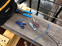 Running Ethernet to the Top of a Dam
